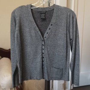 3/$20 jm essentials grey button up sweater small